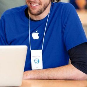 Apple iPhone Company T-Shirt Blue Size Large